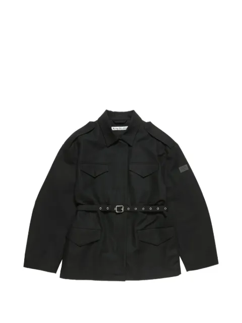 Acne Studios belted flap-pocket jacket