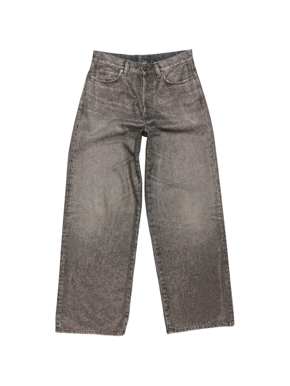 Acne Studios patch washed-black jeans - Grigio