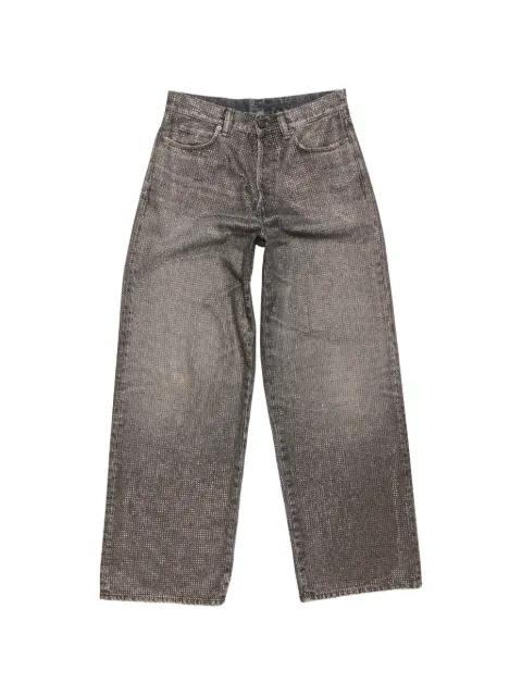 Acne Studios patch washed-black jeans