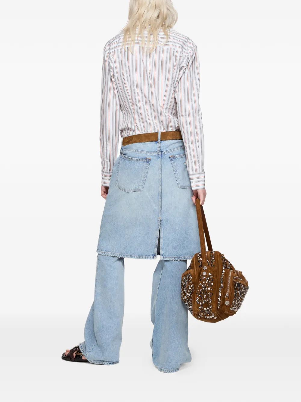 Acne Studios Gestreepte blouse Wit