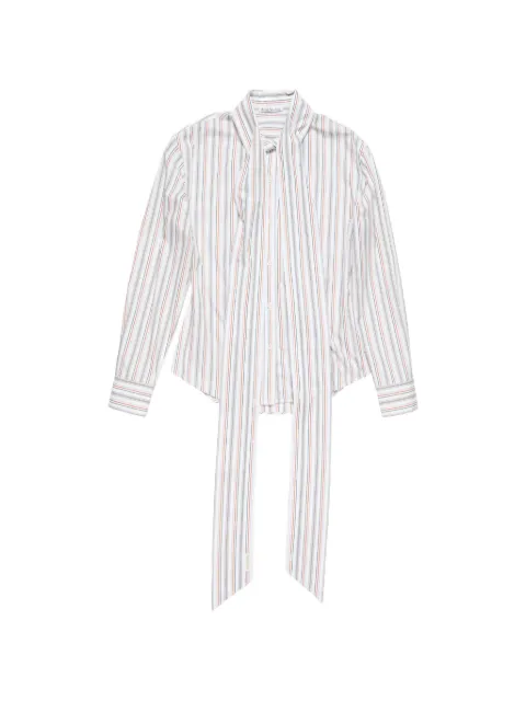 Acne Studios 스트라이프 푸시 보우 셔츠