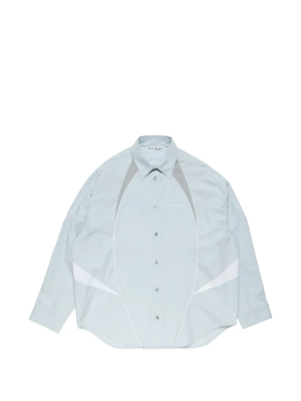 Acne Studios button piping shirt - Blu