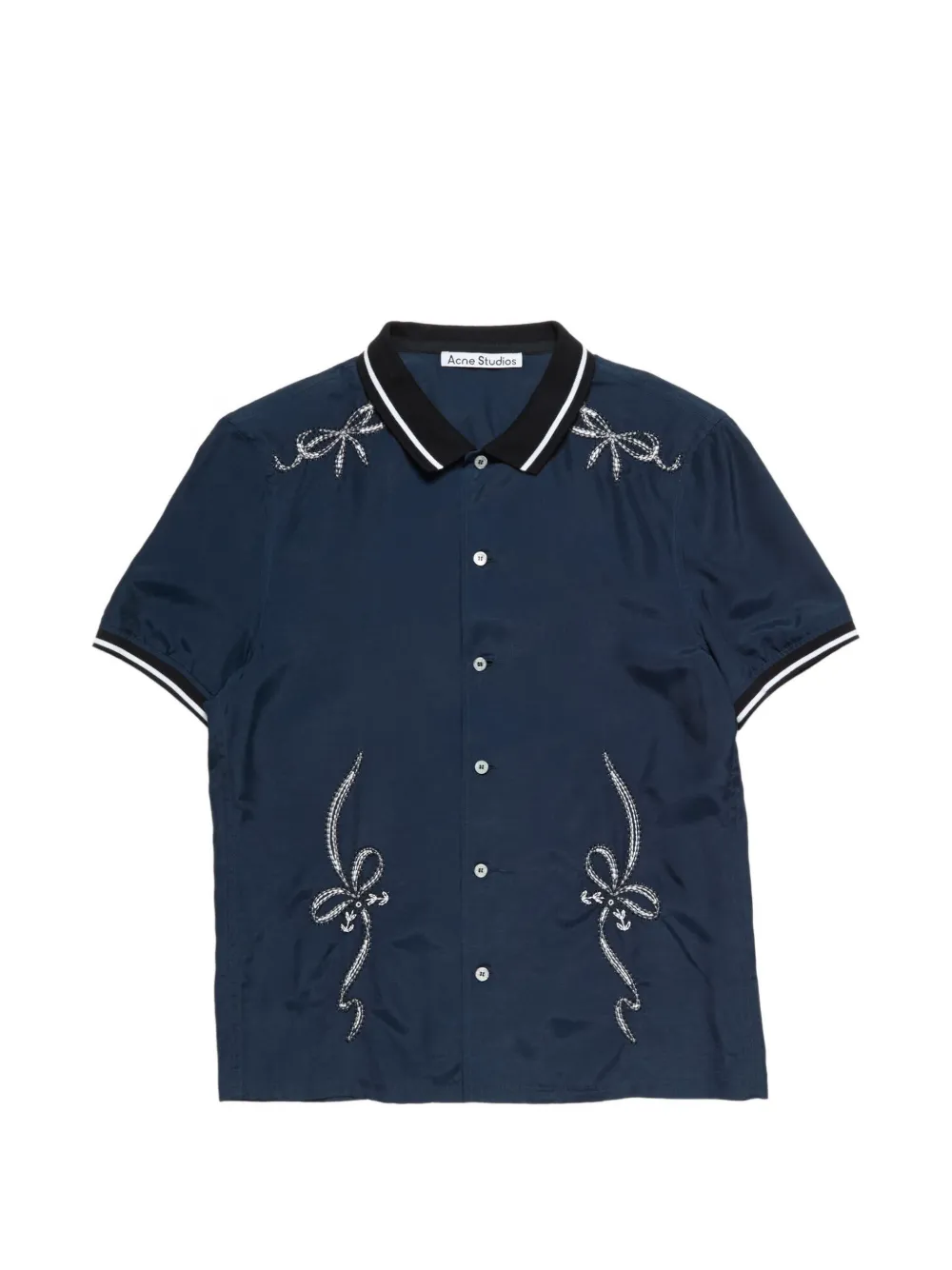 Acne Studios Overhemd met borduurwerk Blauw