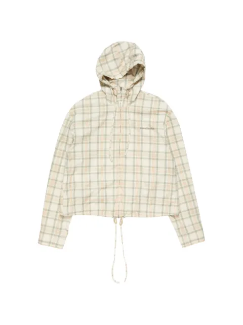 Acne Studios plaid hooded jacket