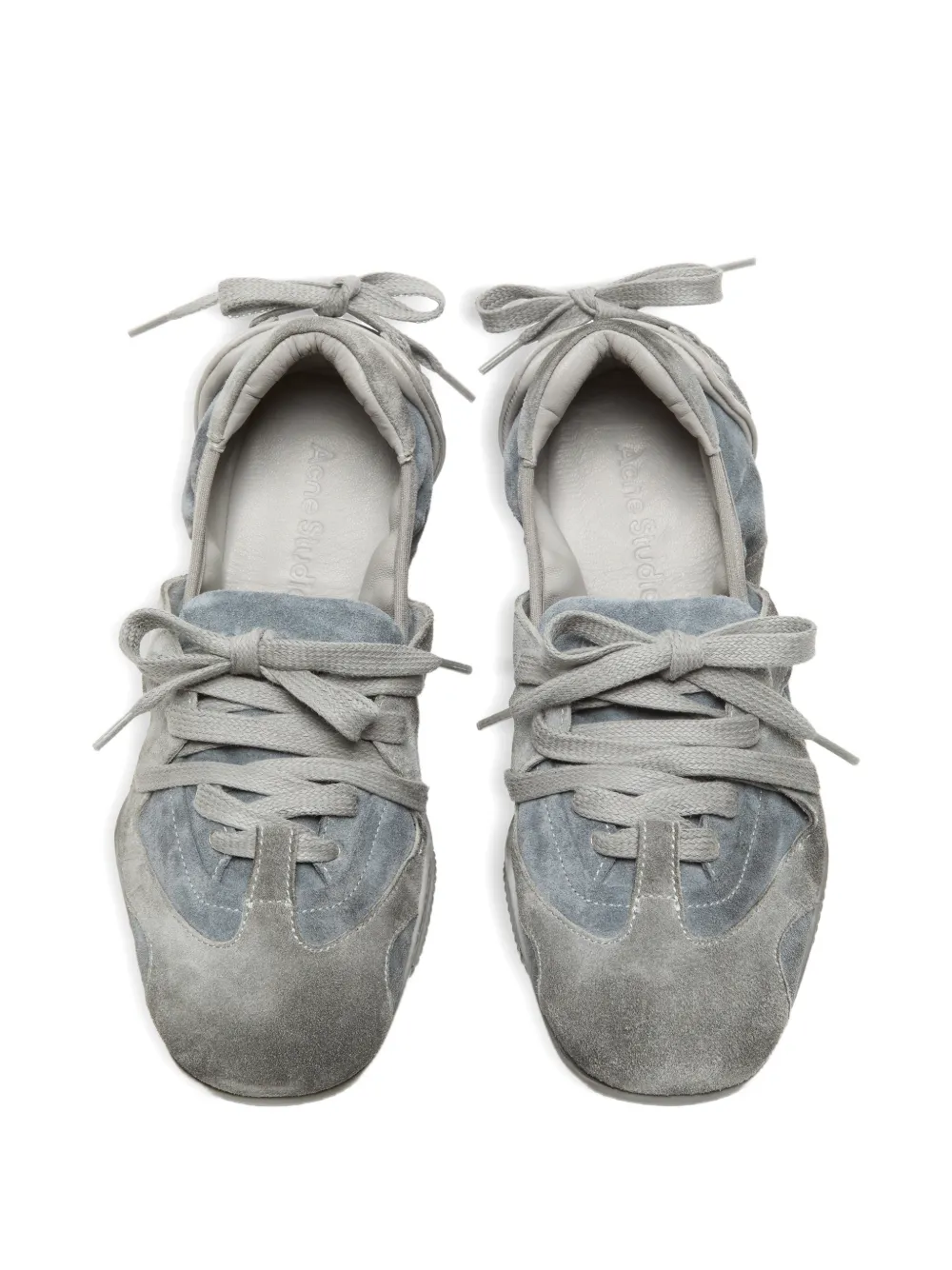 Acne Studios laced panelled sneakers Grijs