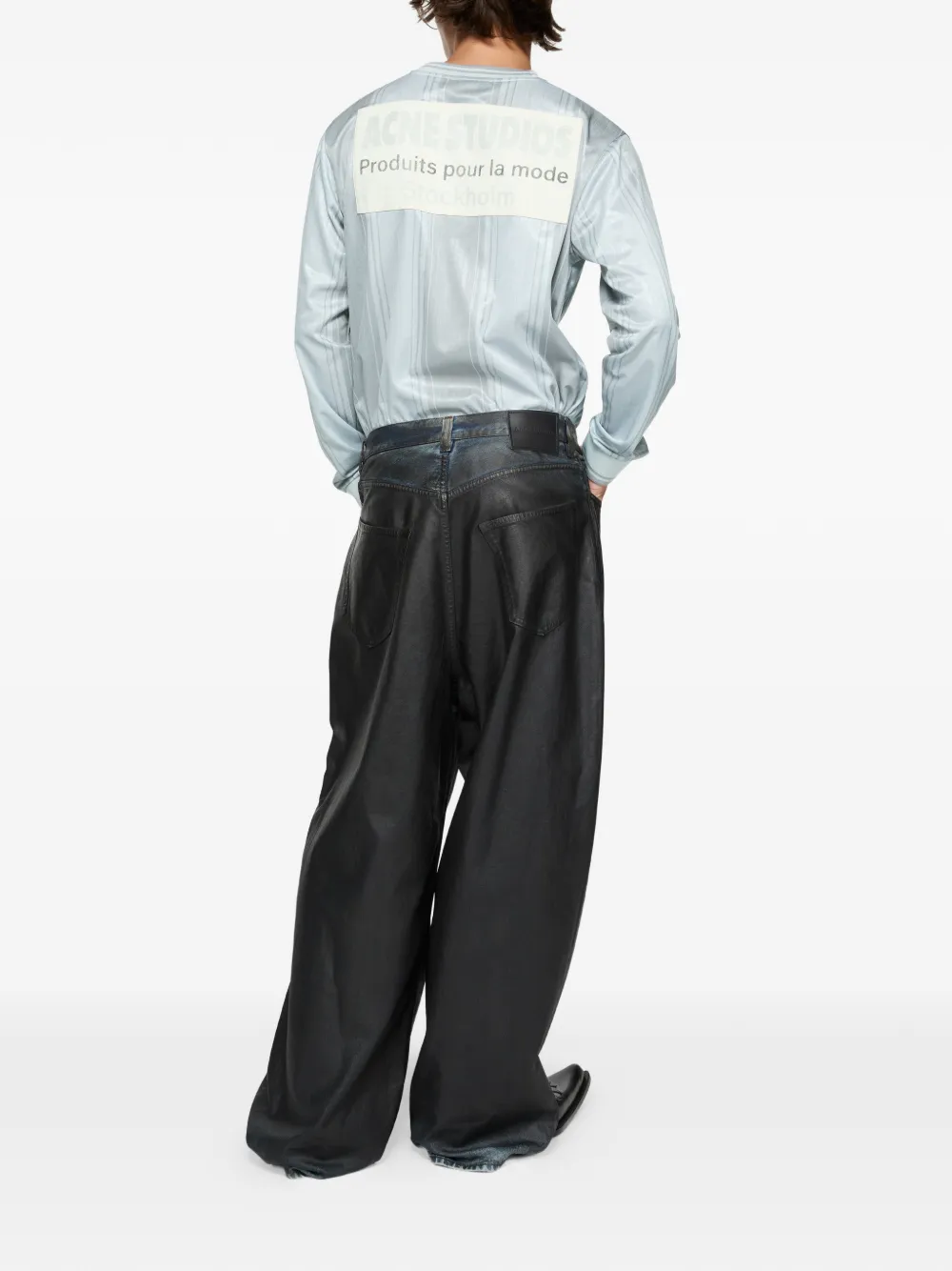 Acne Studios Sport jersey top met logo Blauw