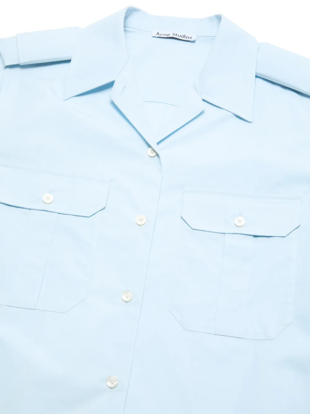 Acne Studios Blouse met opgestikte zak Blauw