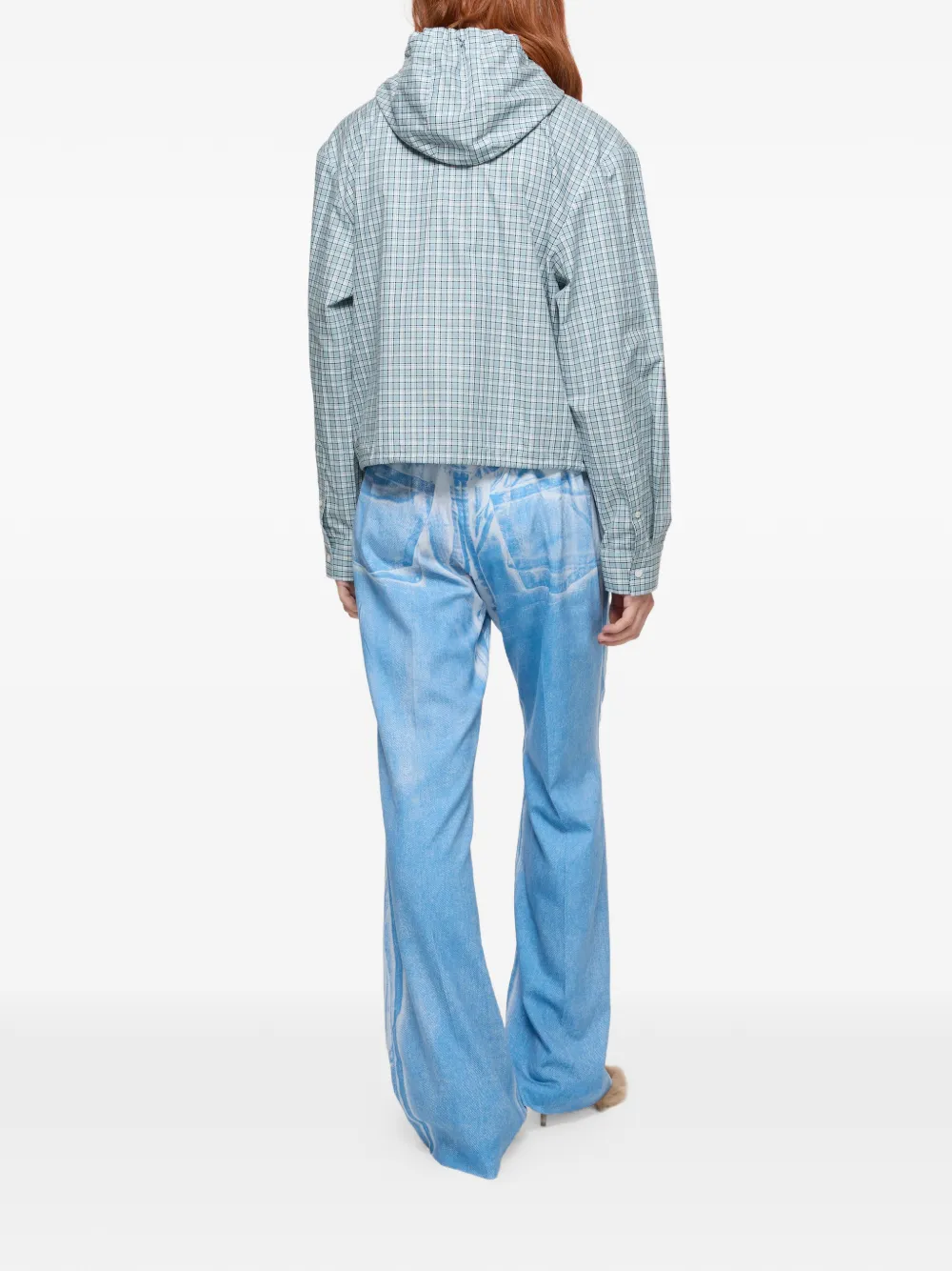 Acne Studios Casual broek met print Blauw