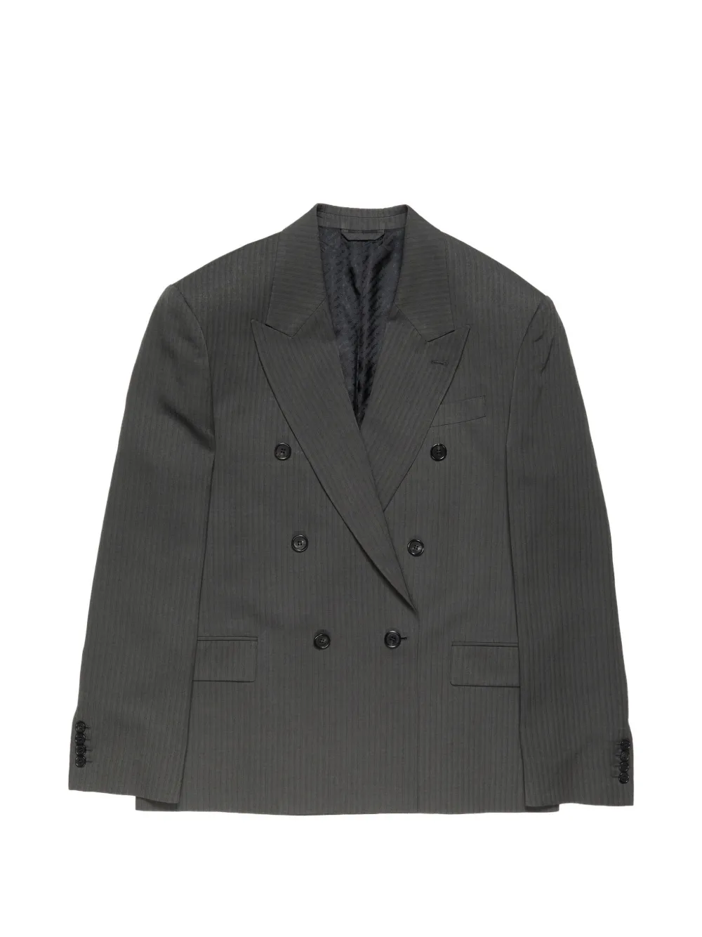 Acne Studios double-breasted pinstripe jacket - Grigio