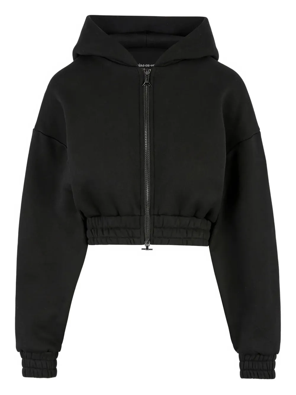 Manière De Voir Josiane zip cinched hoodie - Schwarz
