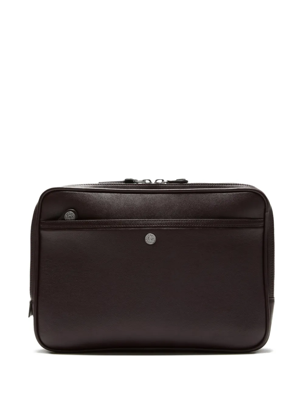 Acne Studios zip leather wallet - Marrone