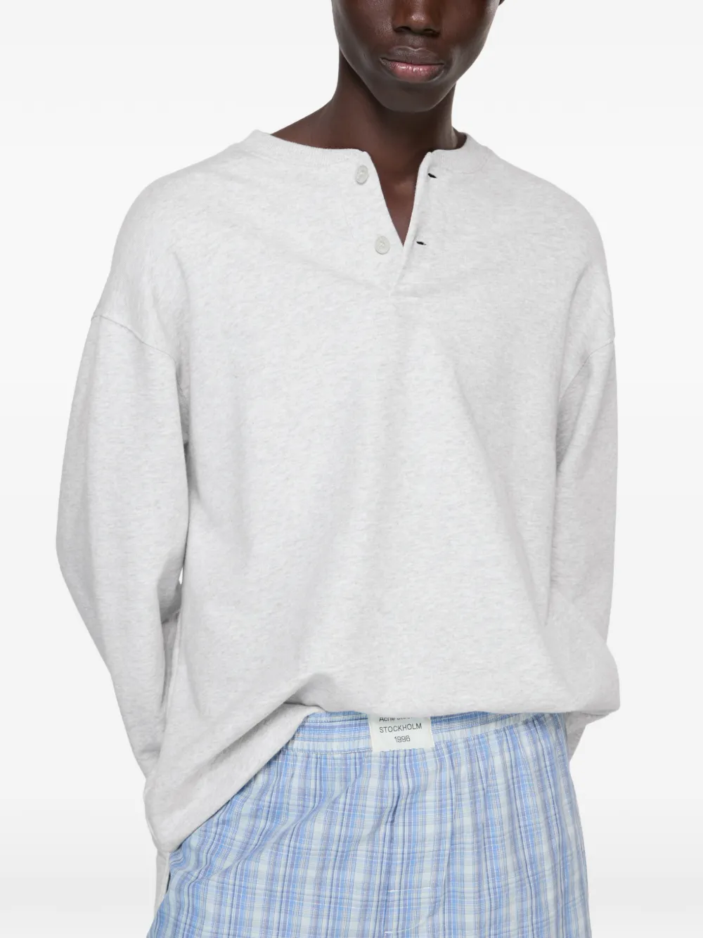  Acne Studios Logo-embroidered Sweatshirt - Grey 