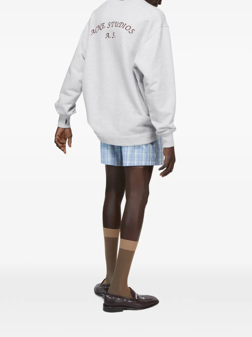 Acne Studios logo-embroidered sweatshirt - Grijs