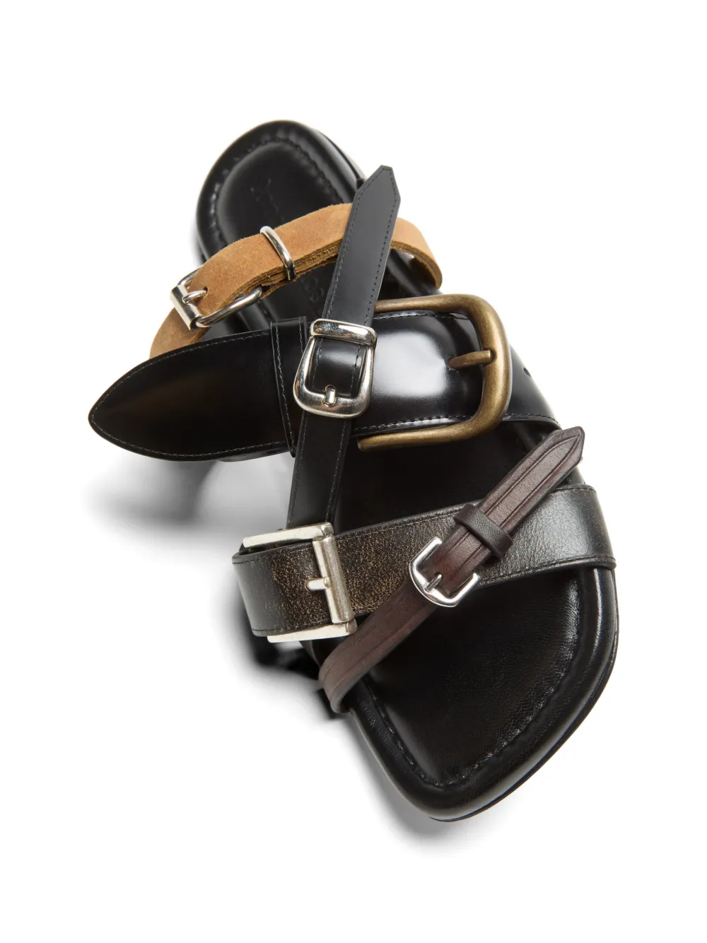 Acne Studios Sandalen met gespbandje Zwart