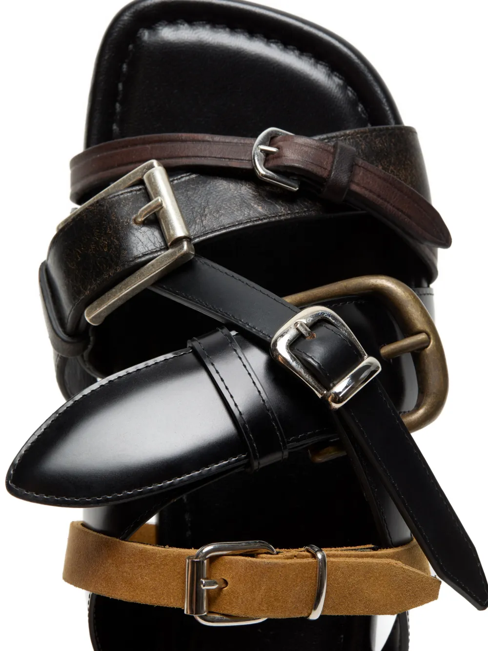 Acne Studios Sandalen met gespbandje Zwart