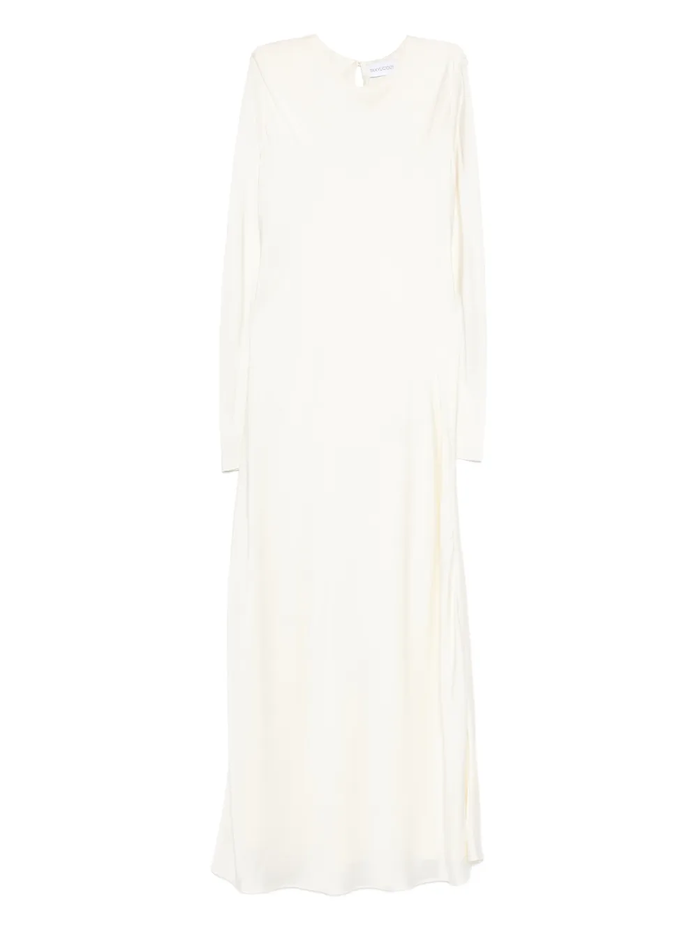 SILKYLICIOUS Rima long-sleeve maxi dress | White | Image 1