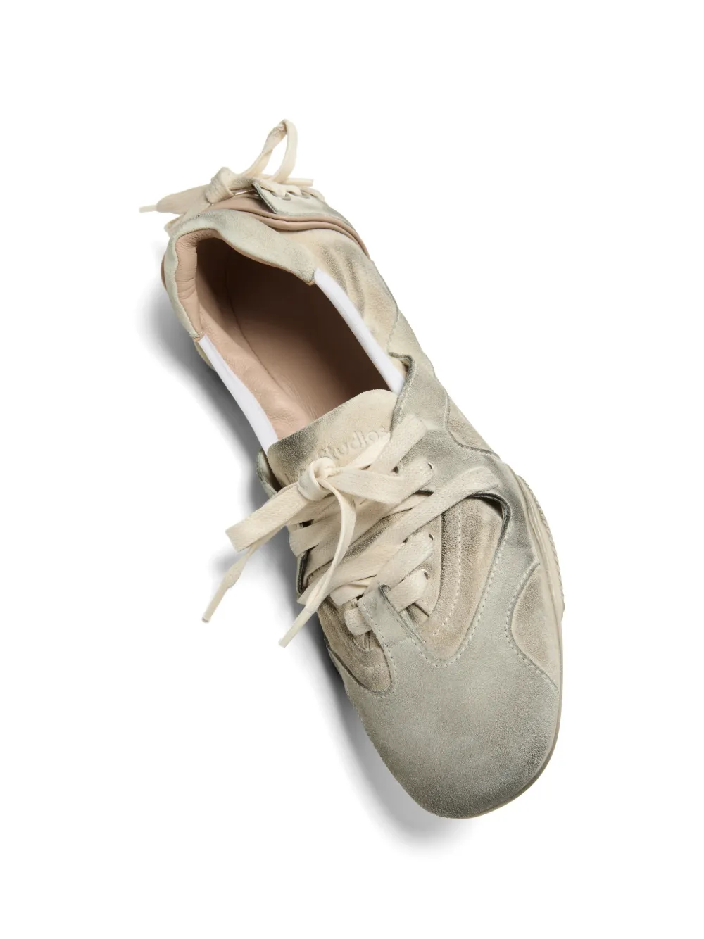 Acne Studios laced leather sneakers Grijs