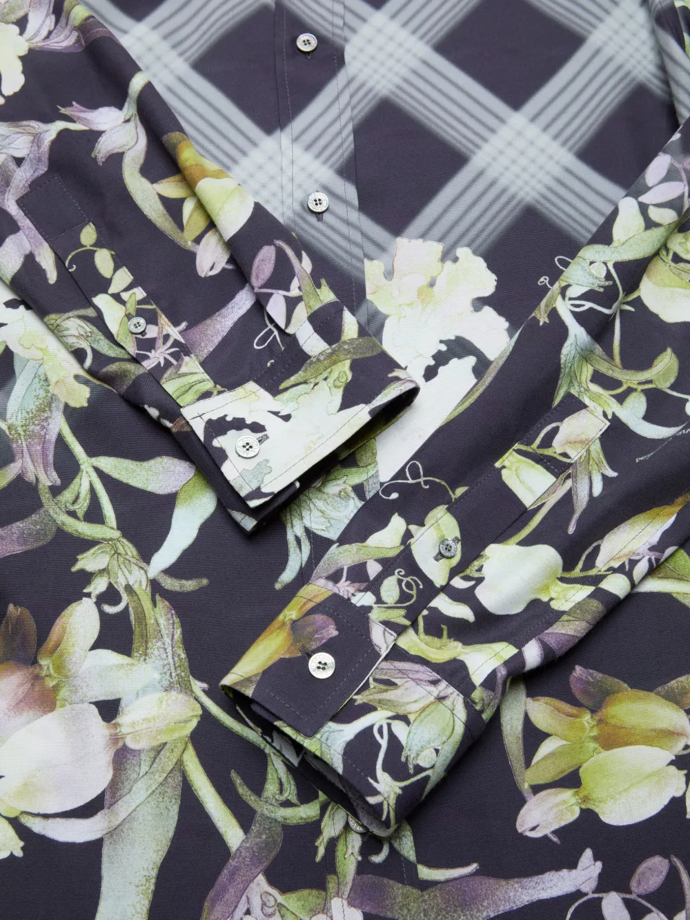 Acne Studios Overhemd met bloemenprint Blauw