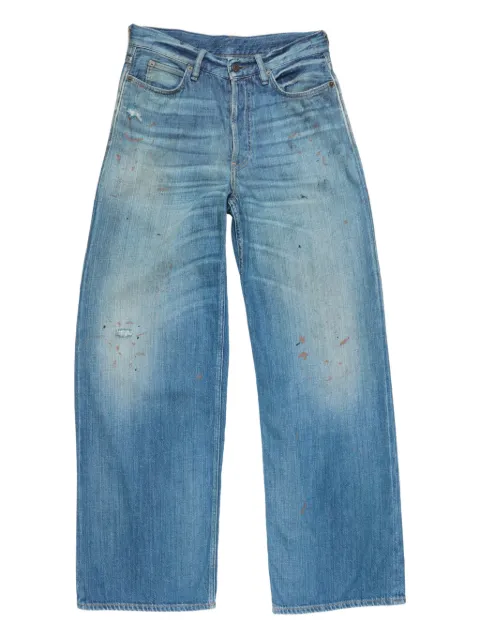 Acne Studios 2021 cotton logo-patch trousers