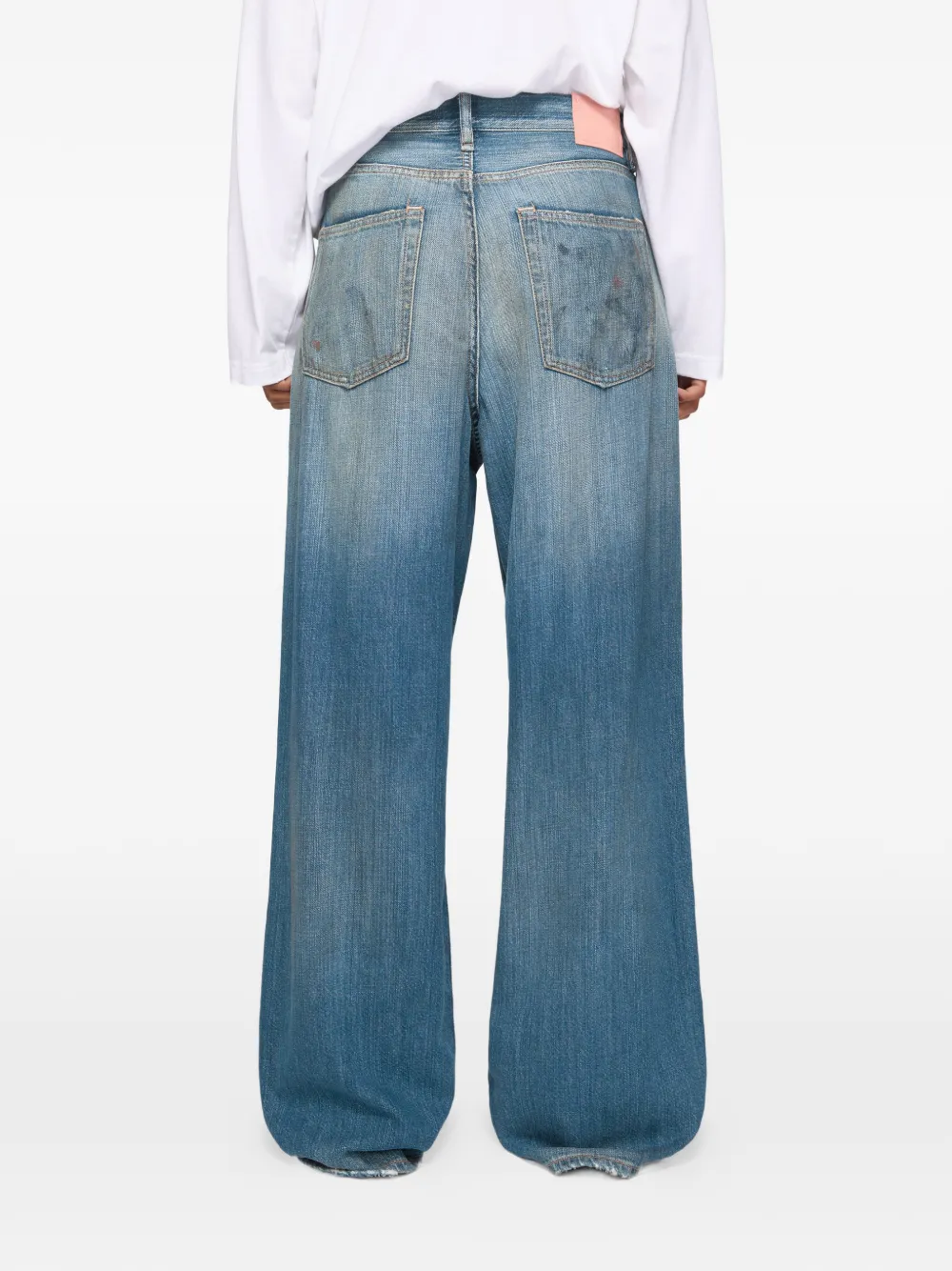 Acne Studios Ruimvallende jeans Blauw