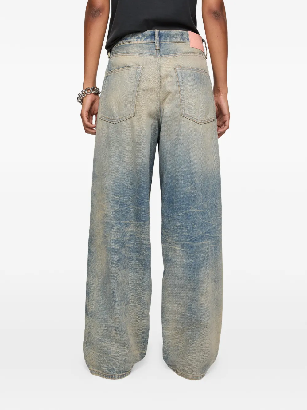 Acne Studios Jeans met scheuren Blauw