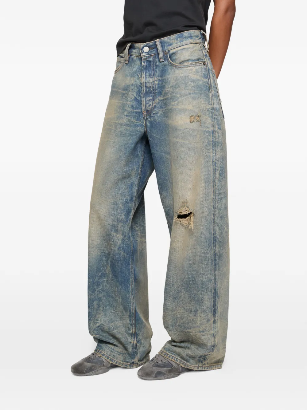 Acne Studios Ripped Jeans - Blue 