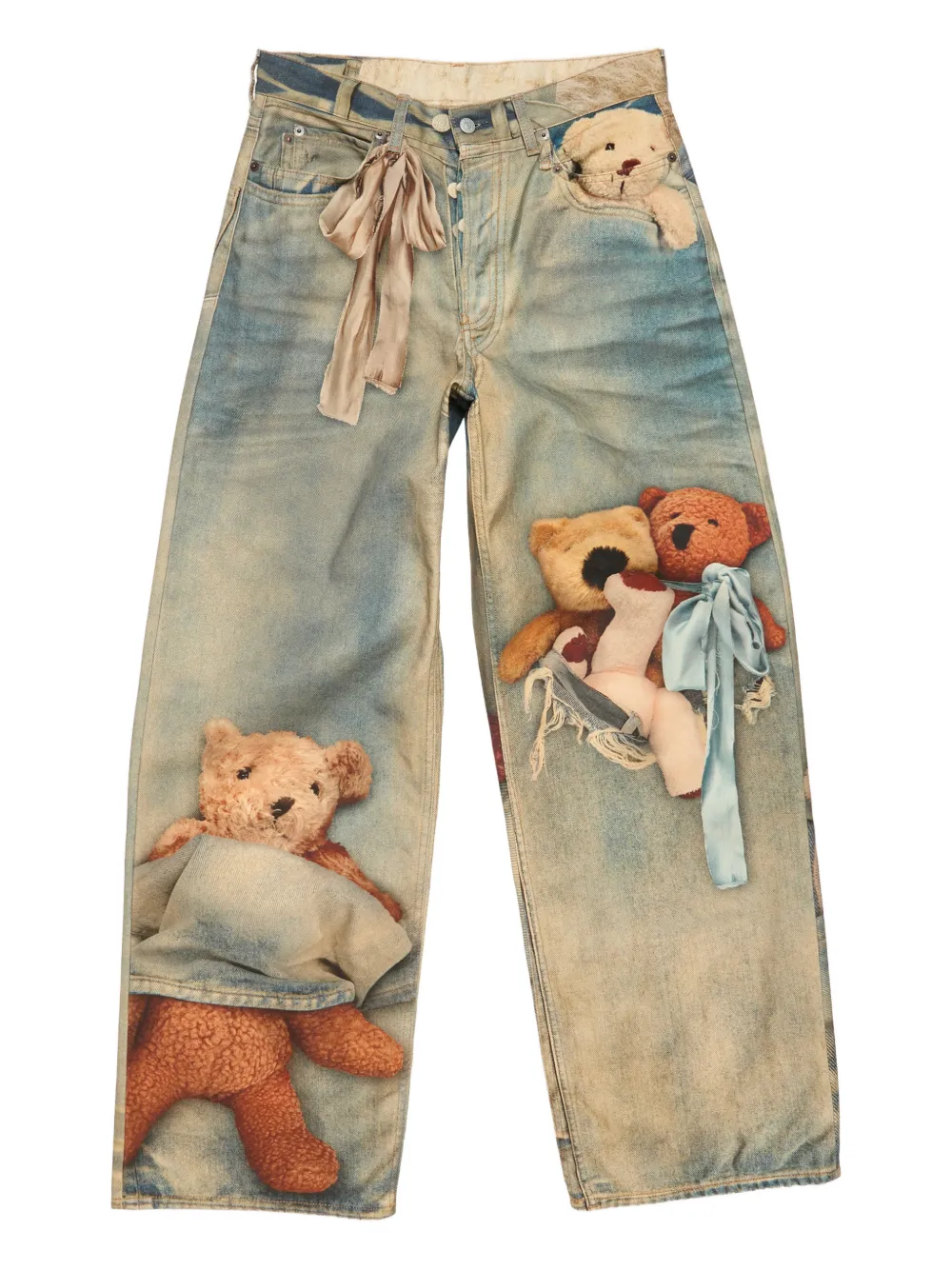 Acne Studios Pantaloni con stampa - Blu