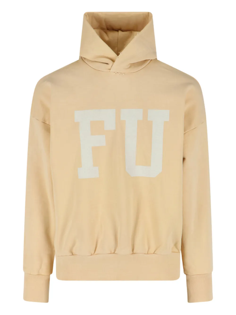 Fear Of God lettering-print hoodie | Yellow | Image 1
