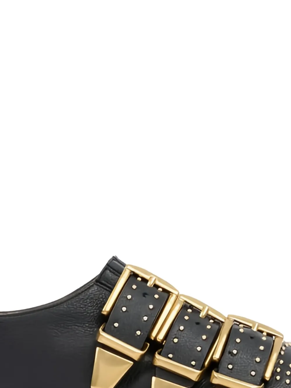 Chloé Susanna Buckle-details Studded Flat Pumps In Multi
