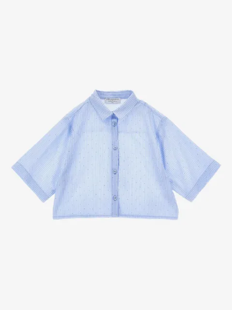 Philosophy Di Lorenzo Serafini Kids striped-pattern shirt