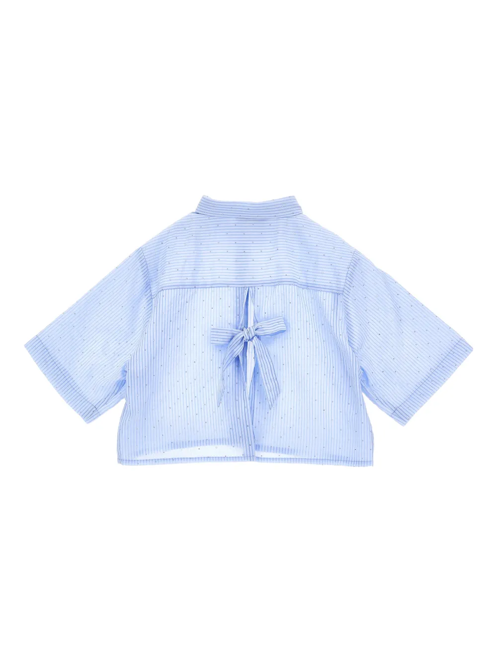  Philosophy Di Lorenzo Serafini Kids Striped-pattern Shirt - Blue 
