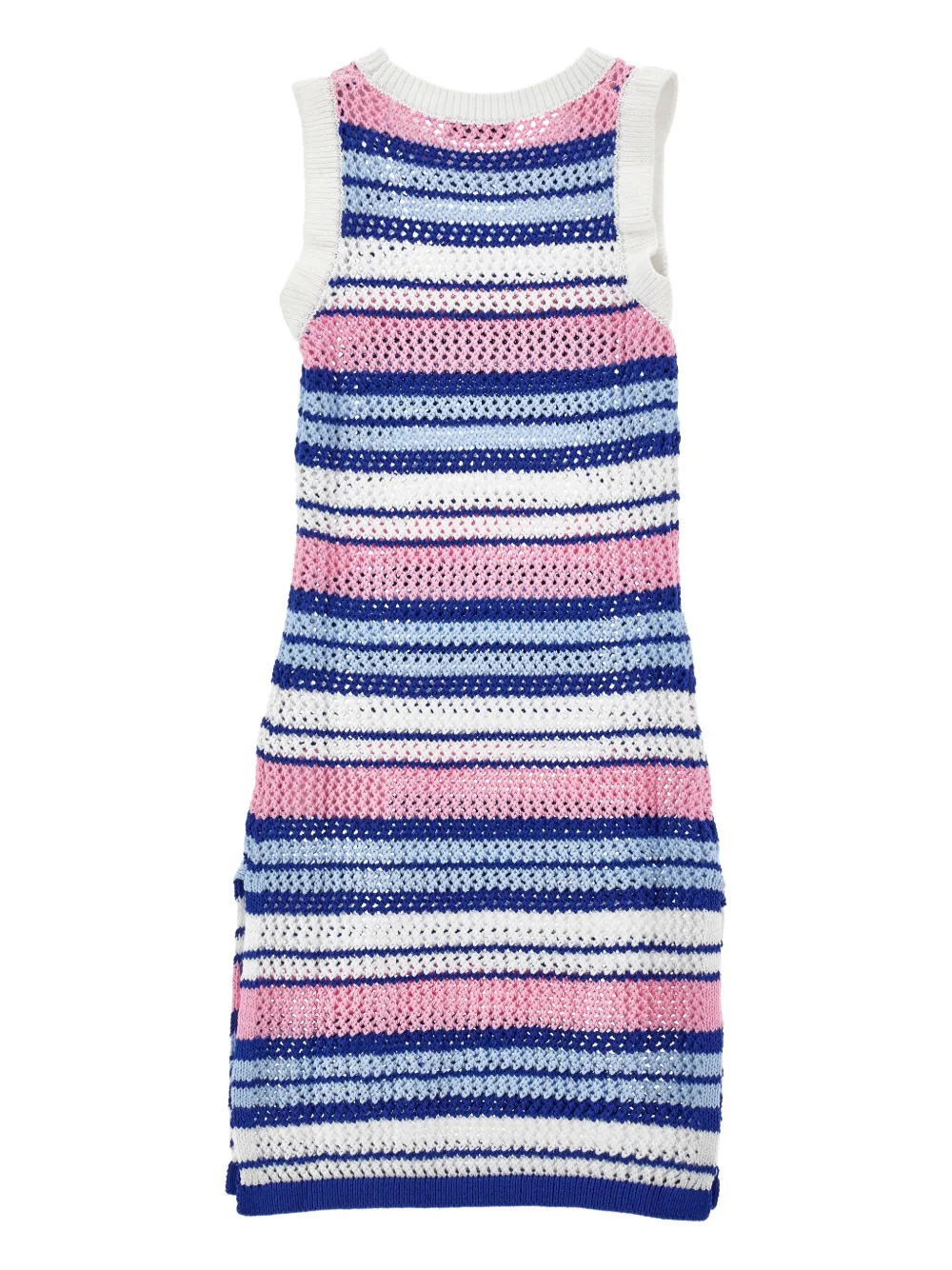 Philosophy Di Lorenzo Serafini Kids Gestreepte mouwloze jurk Blauw