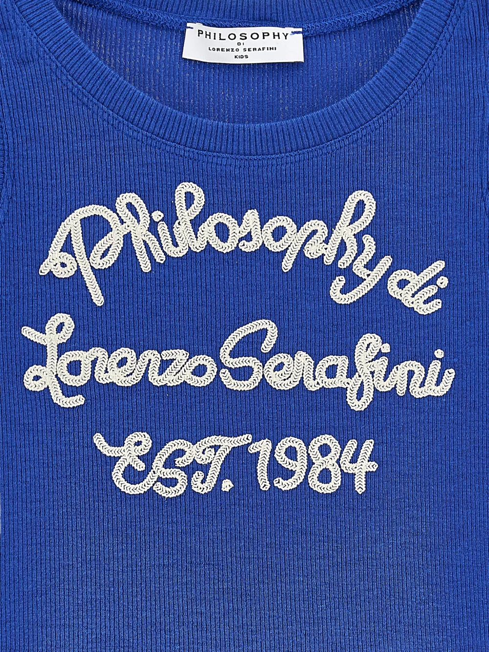 Philosophy Di Lorenzo Serafini Kids Top met ruches Blauw