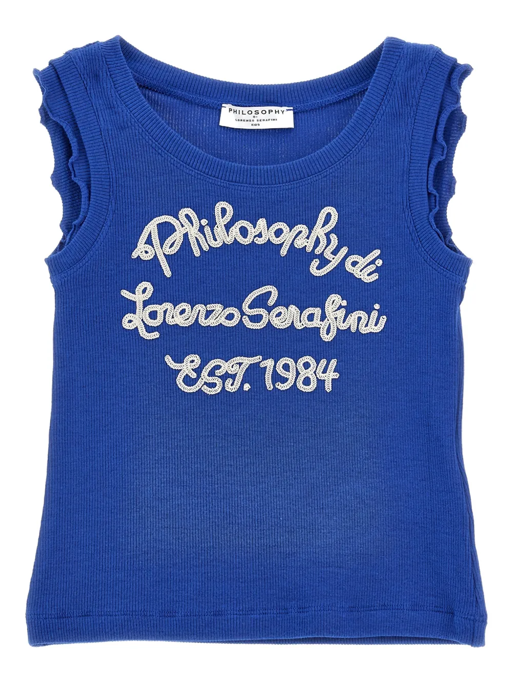 Philosophy Di Lorenzo Serafini Kids Top con ruches - Blu