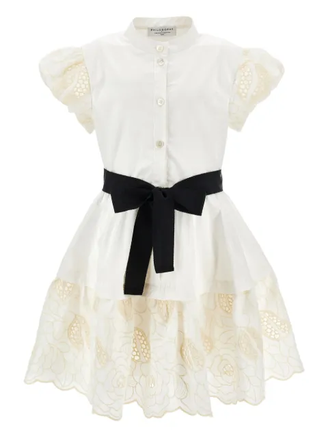 Philosophy Di Lorenzo Serafini Kids lace-sleeve belted dress