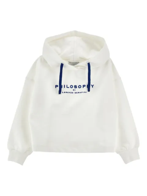 Philosophy Di Lorenzo Serafini Kids logo-embroidered hoodie