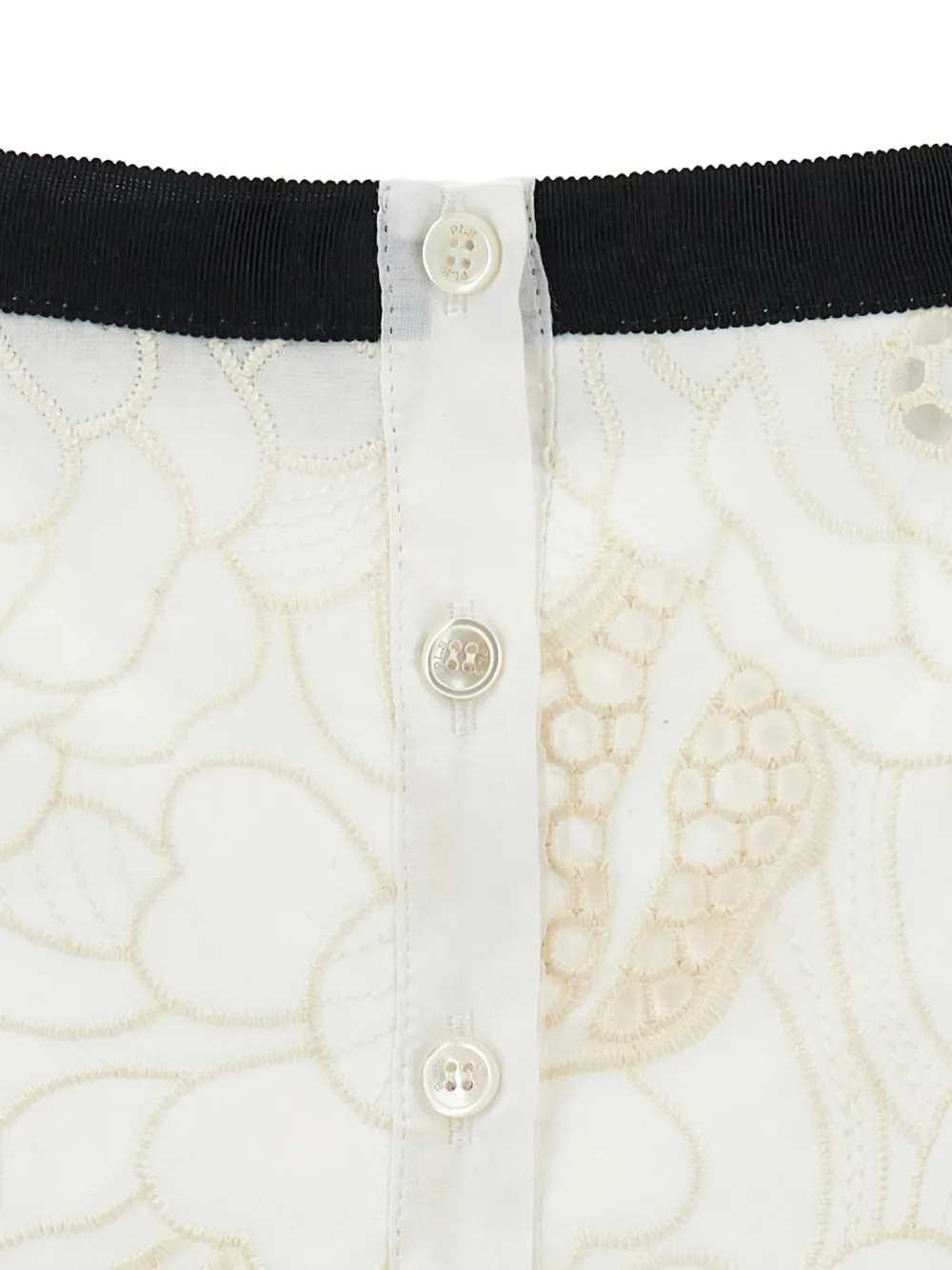 Philosophy Di Lorenzo Serafini Kids Shirt met bloemenkant Wit