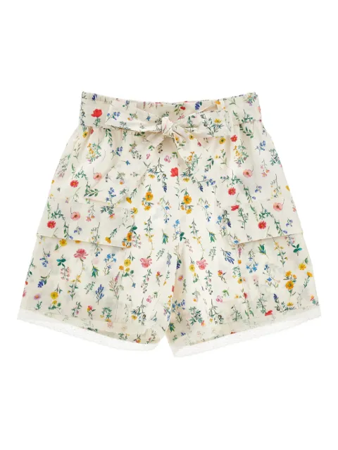 Philosophy Di Lorenzo Serafini Kids Shorts mit Spitzenbesatz