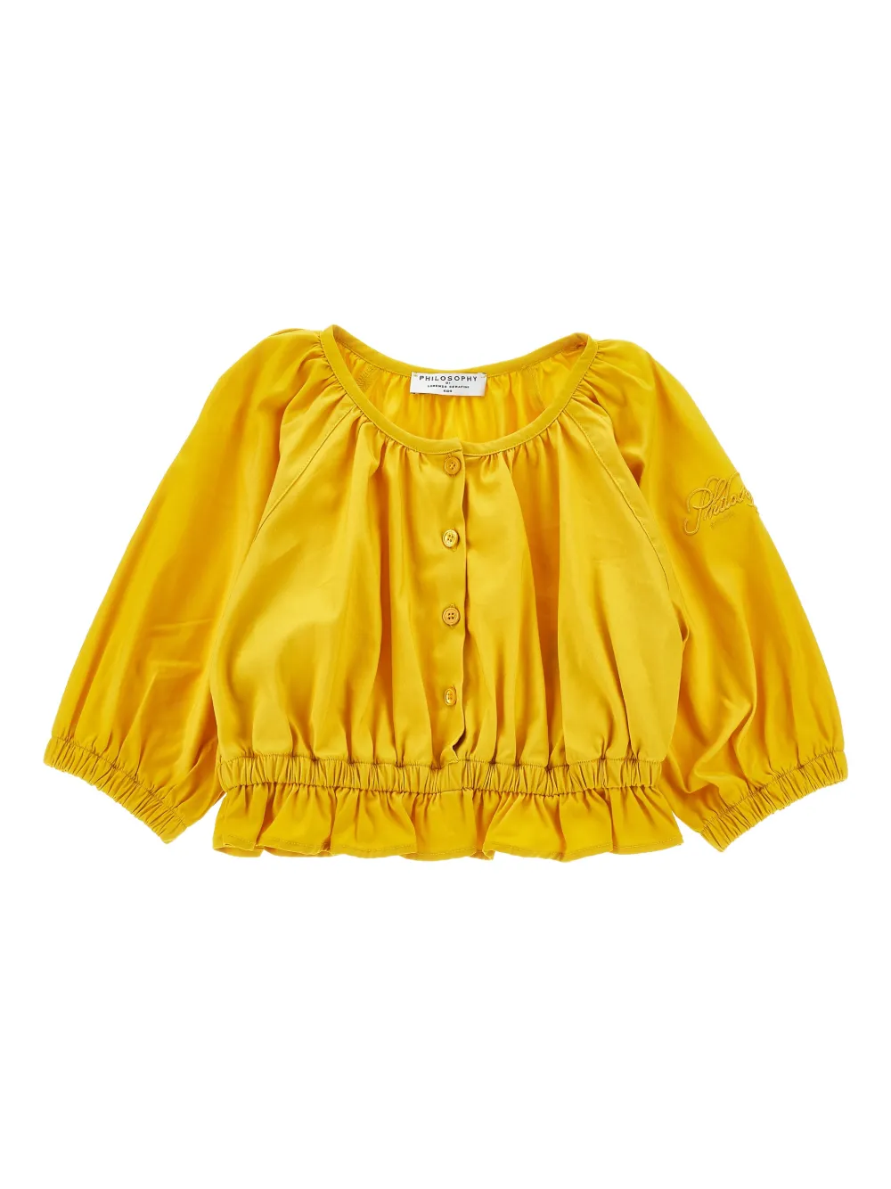 Philosophy Di Lorenzo Serafini Kids button-fastening blouse - Yellow