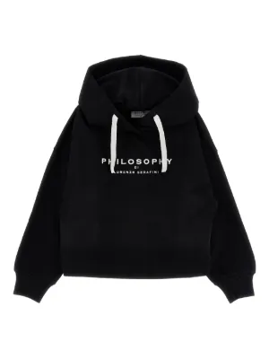 Philosophy Di Lorenzo Serafini Kids cherry-print Hoodie | Blue