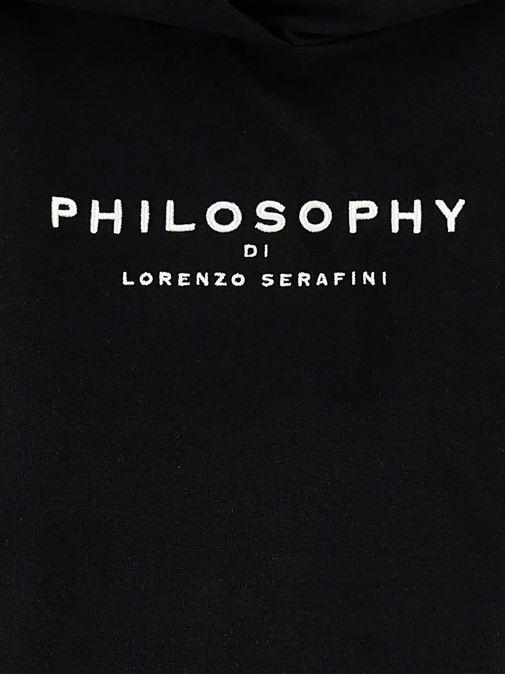 Philosophy Di Lorenzo Serafini Kids Hoodie met logoprint Zwart