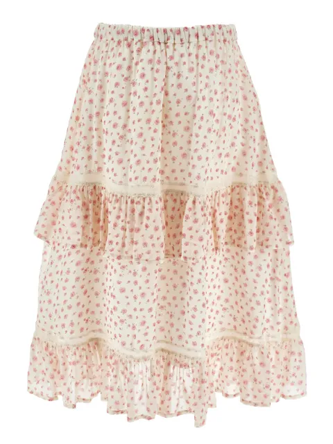 Philosophy Di Lorenzo Serafini Kids ruffled floral skirt