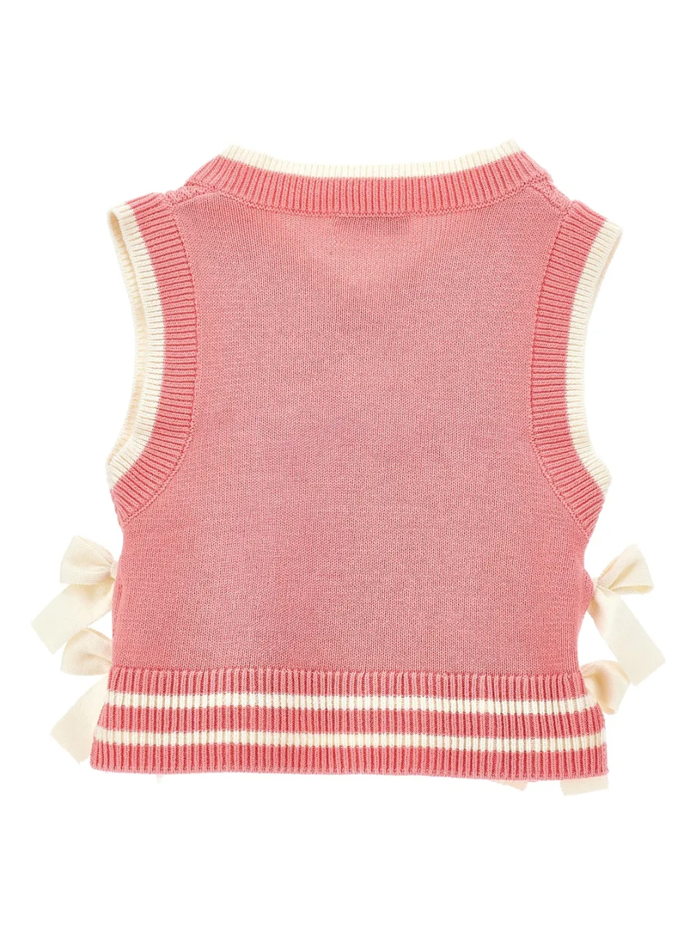 Philosophy Di Lorenzo Serafini Kids Kabelgebreide spencer met strik Roze