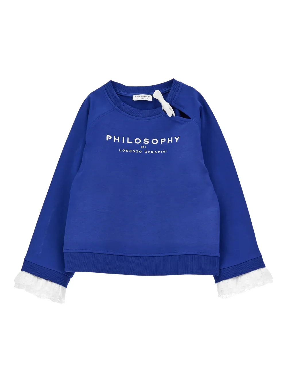 Philosophy Di Lorenzo Serafini Kids Felpa con dettaglio cut-out - Blu