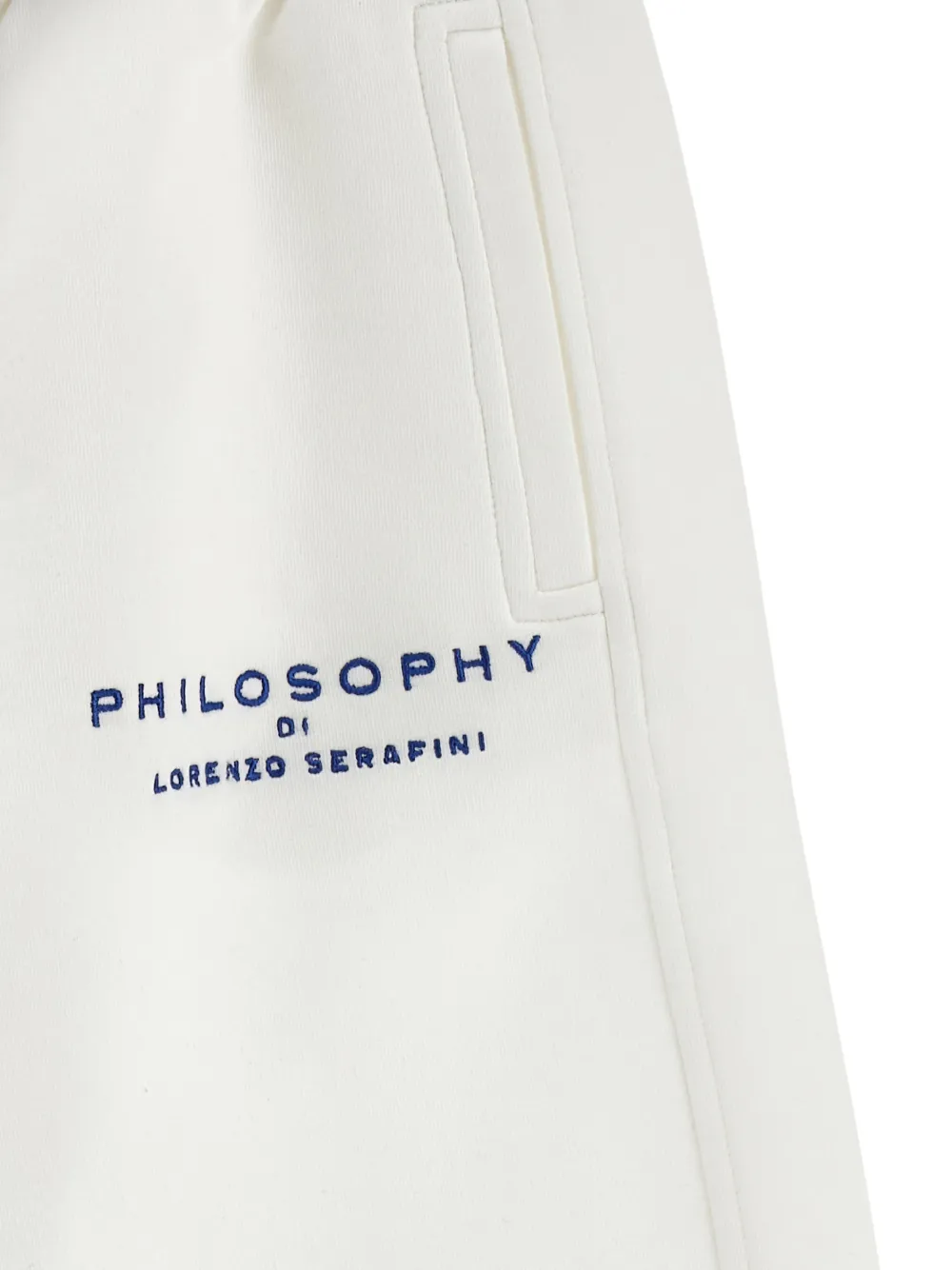 Philosophy Di Lorenzo Serafini Kids Broek met geborduurd logo Wit