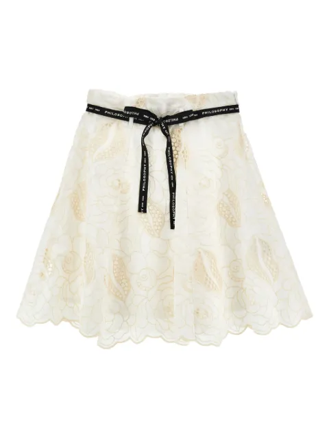 Philosophy Di Lorenzo Serafini Kids floral-appliqué skirt