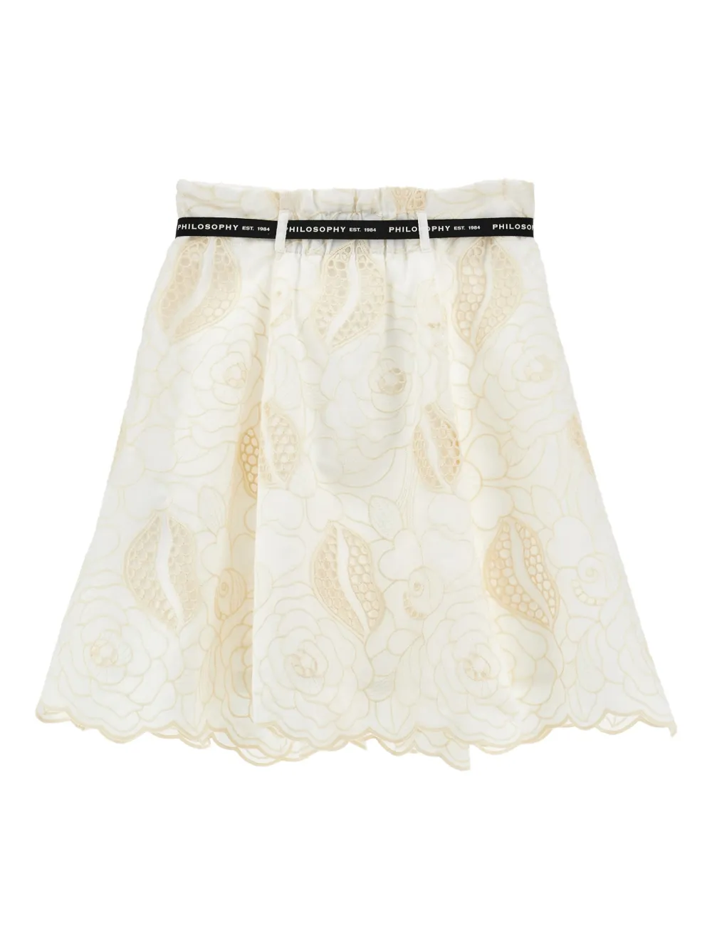 Philosophy Di Lorenzo Serafini Kids Rok met bloemapplicatie Wit