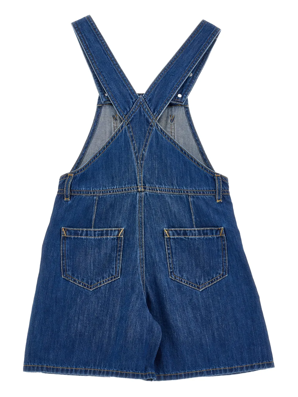Philosophy Di Lorenzo Serafini Kids Playsuit met knoopsluiting en borstzak Blauw