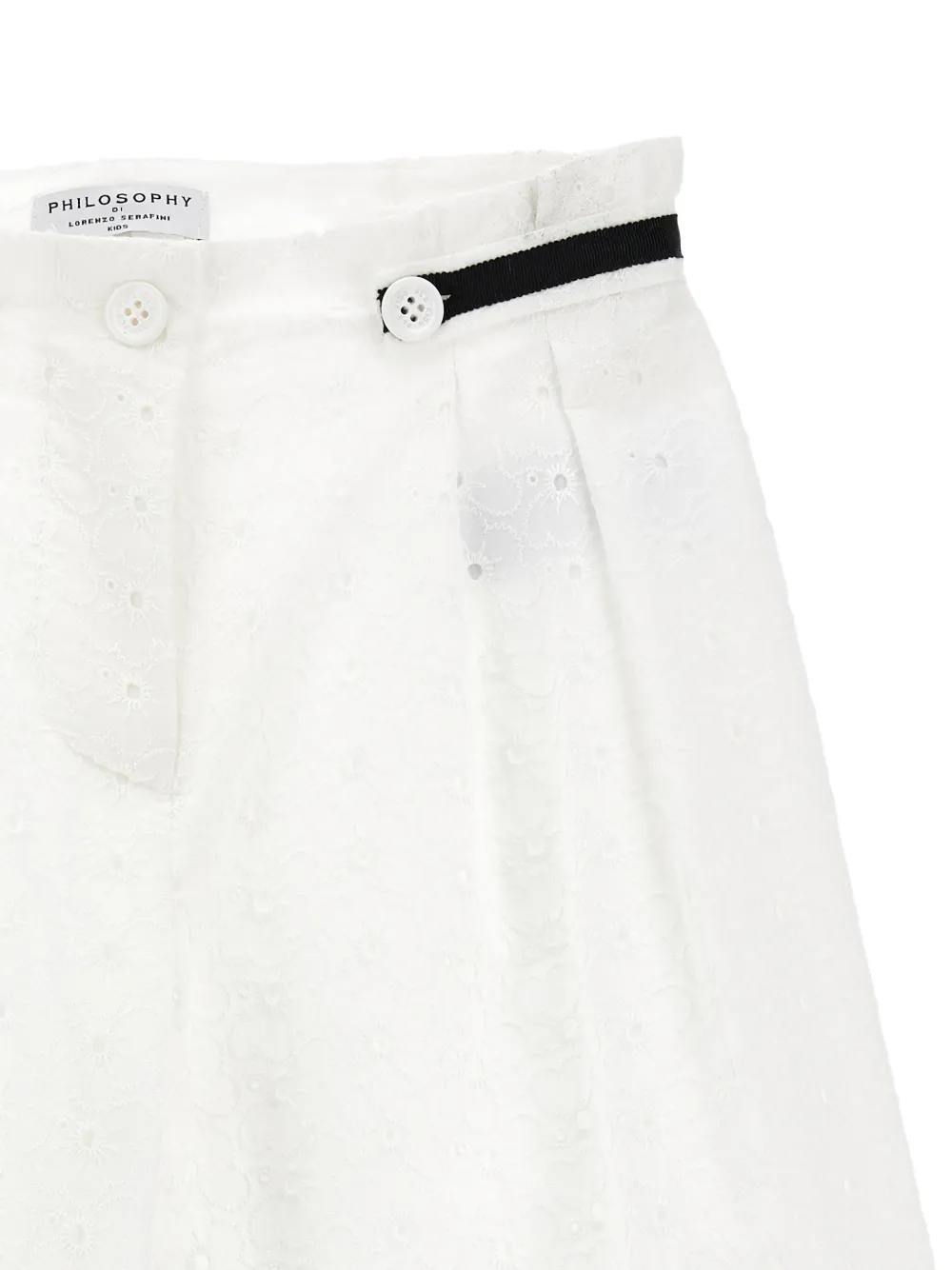 Philosophy Di Lorenzo Serafini Kids Broek met knoopsluiting Wit