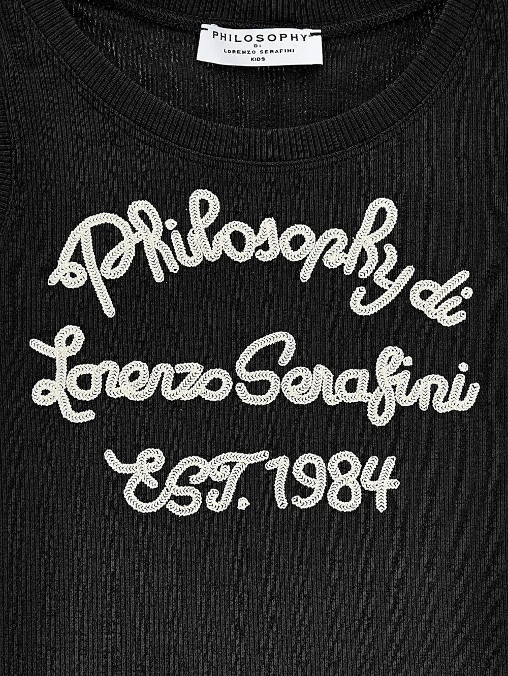 Philosophy Di Lorenzo Serafini Kids Top met ruches Zwart